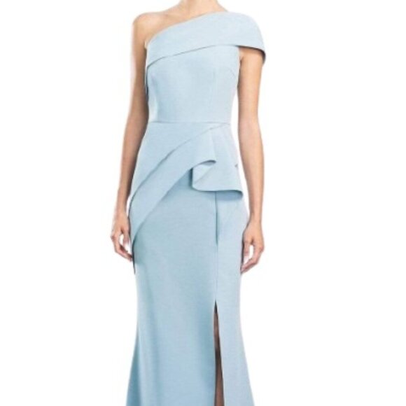 Alexander by Daymor Dresses & Skirts - NWT Alexander by Daymor 1463 One Shoulder Evening Dress Glacier Blue Size 6